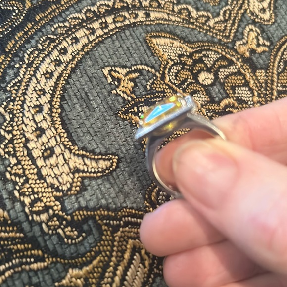 Lustro Stella Finest Yellow CZ Ring in Platinum over Sterling Silver.  NWT - Picture 10 of 10